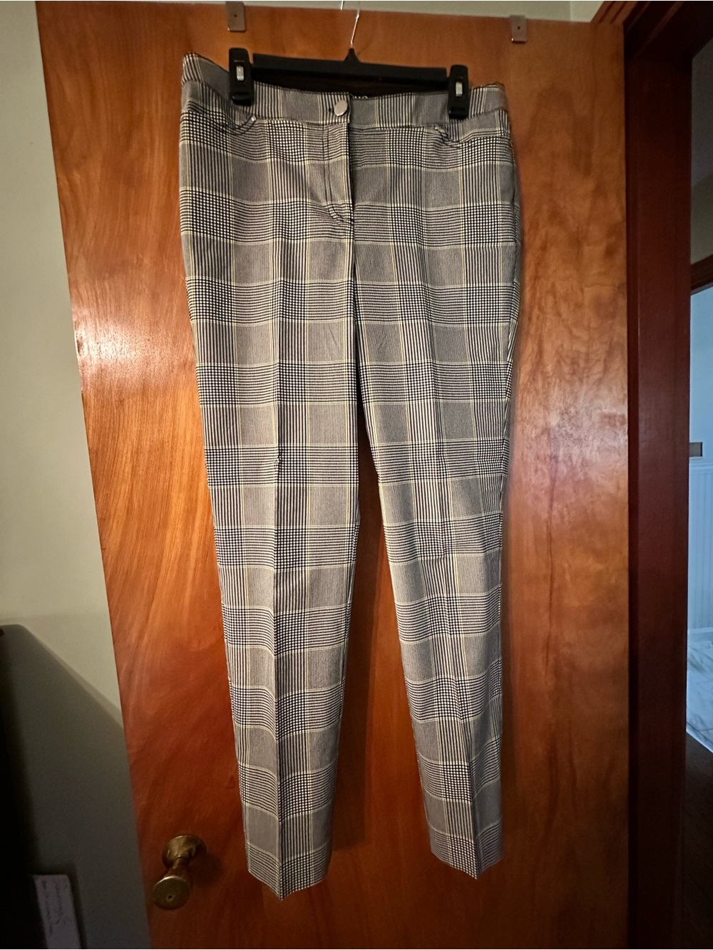 Black plaid women’s Dress Pants